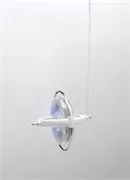 Light up toy gyroscope hanging from strin